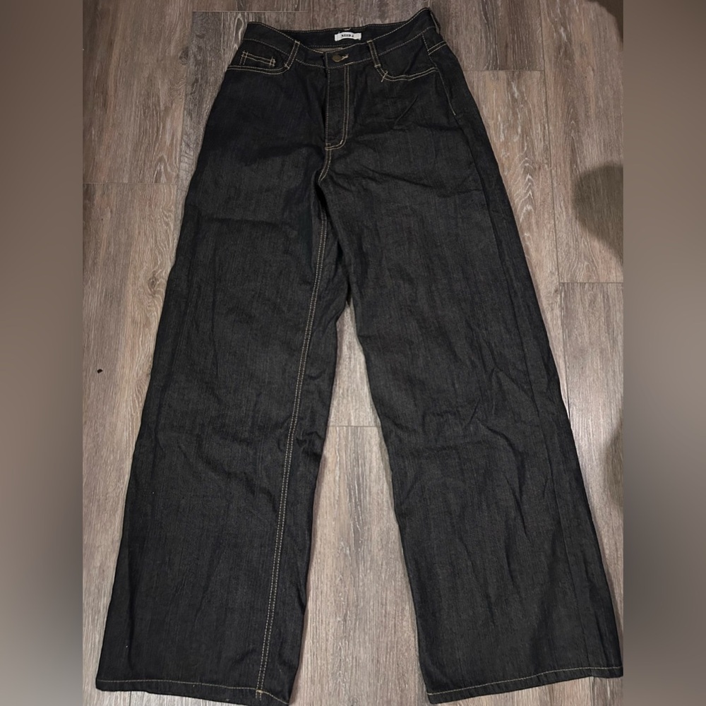 Wide Leg Dark Wash Jeans